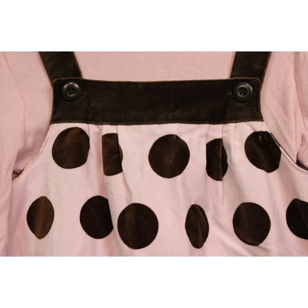 2008 Gymboree Sweeter Than Chocolate 5 Pc Outfit sz 7 NWT Dress Tights Pink Hair